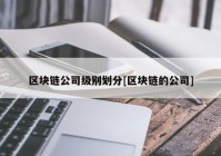 区块链公司级别划分[区块链的公司]